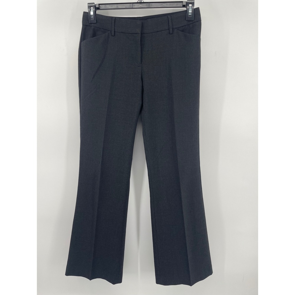Express Design Studio Editor Pants Women 4R Gray Bootcut Dress Trousers Career